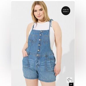 Torrid Jean romper NWOT